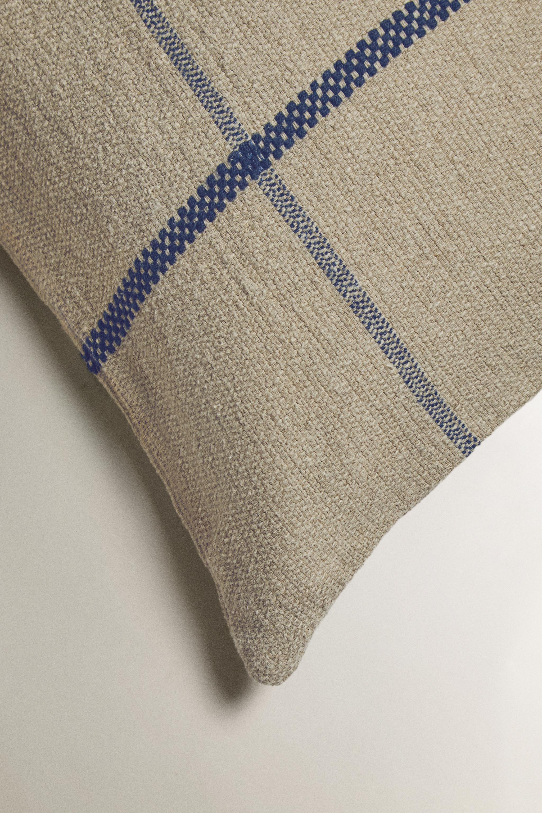HOUSSE DE COUSSIN LIGNE CONTRASTANTE